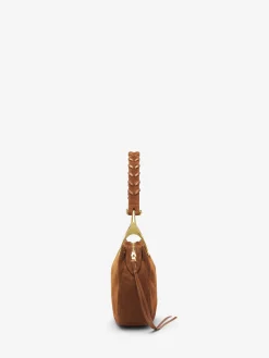 Borsa Wishbone a spalla da Donna in Marrone