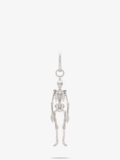 Charm Dancing Skeleton da Uomo in Finitura argento