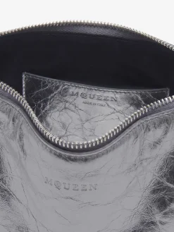 Clutch Manta da Donna in Argento Scuro