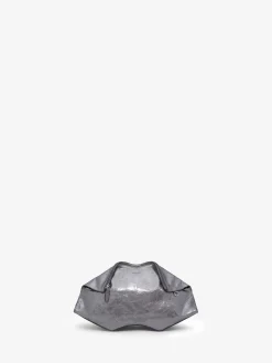 Clutch Manta da Donna in Argento Scuro