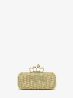 Clutch The Knuckle lunga da Donna in Finitura oro