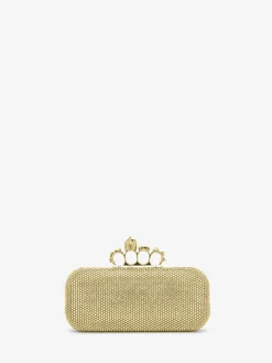 Clutch The Knuckle lunga da Donna in Finitura oro