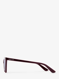 Occhiali da sole Cat-eye geometrici Spike da Donna in Bordeaux/Blu