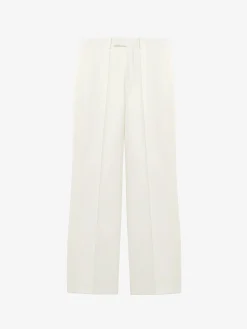 Pantaloni da sera a gamba ampia da Uomo in Avorio