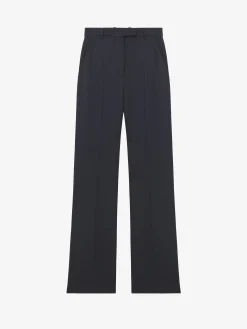 Pantaloni sartoriali a vita alta da Donna in Indaco