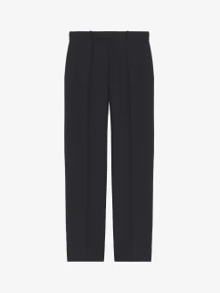 Pantaloni sartoriali in lana mohair da Uomo in Nero