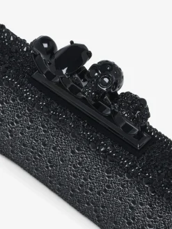 Pochette piatta Knuckle da Donna in Nero