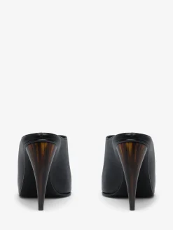 Sandali con tacco a corno da Donna in Nero