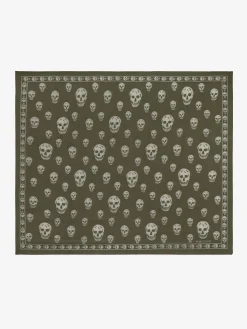 Sciarpa Skull classica da Donna in Verde oliva