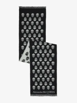 Sciarpa Skull da Donna in Nero