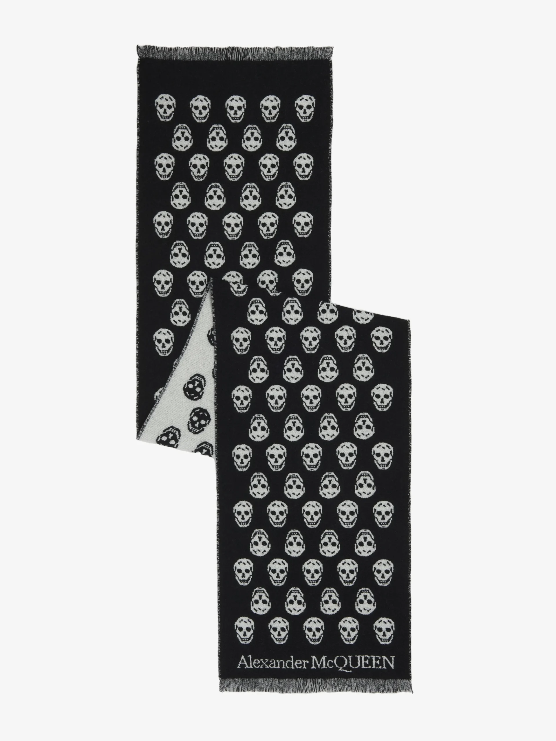 Sciarpa Skull da Donna in Nero
