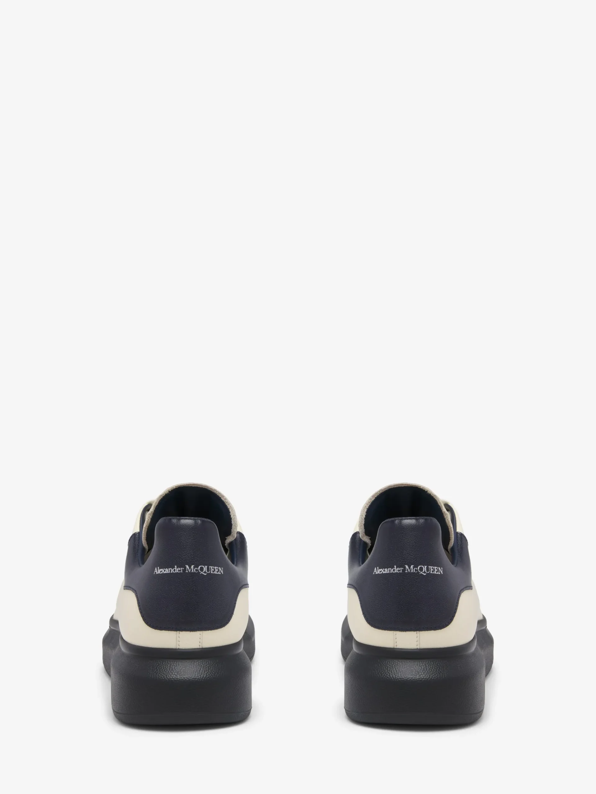 Sneaker Oversize da Uomo in Crema/Blu navy