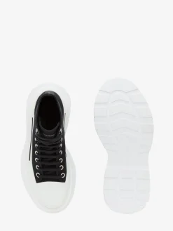 Stivaletti Tread Slick da Donna in Nero/Bianco
