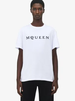 T-shirt con logo da Uomo in Bianco