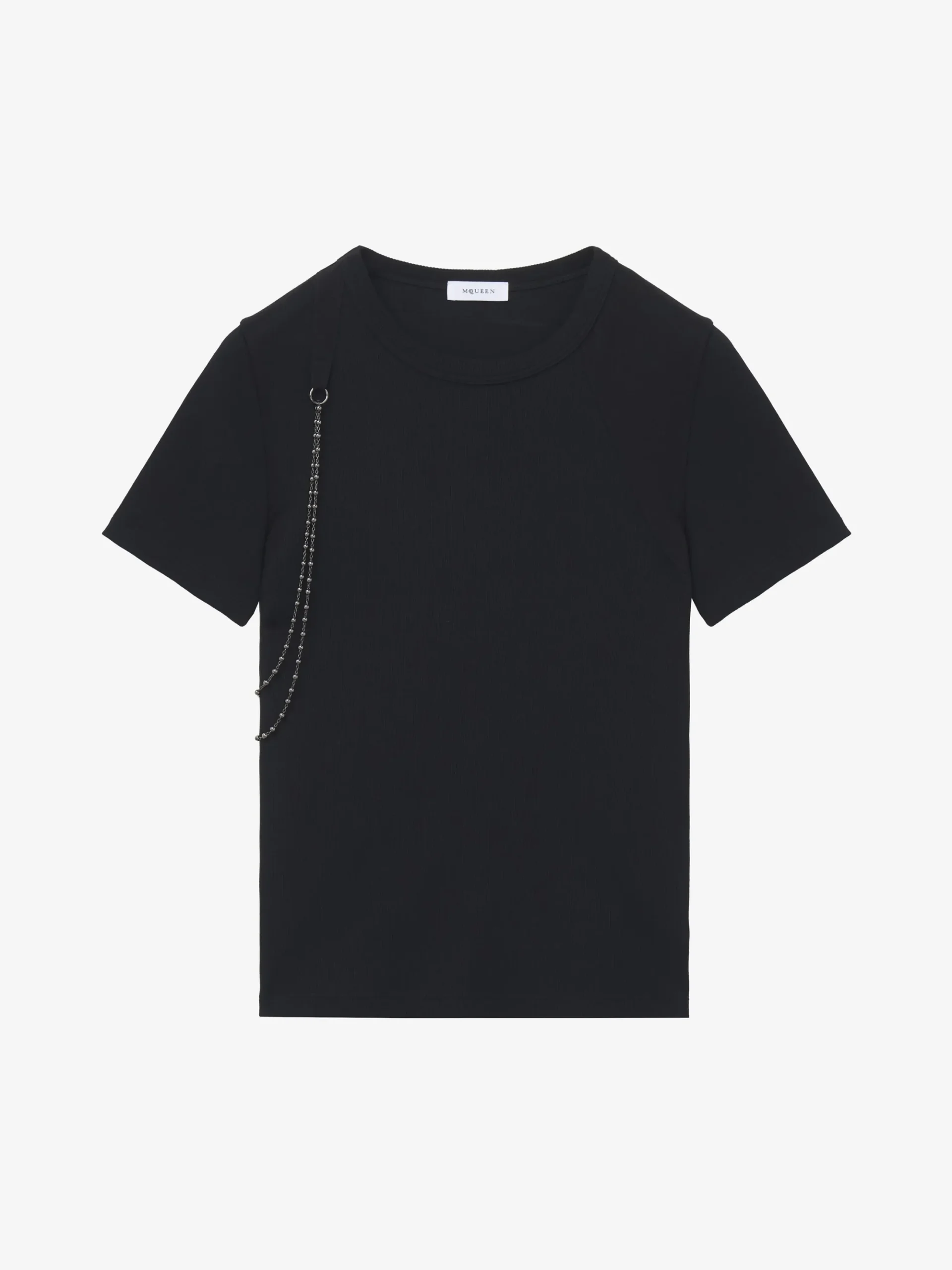 T-shirt Harness a catena da Uomo in Nero